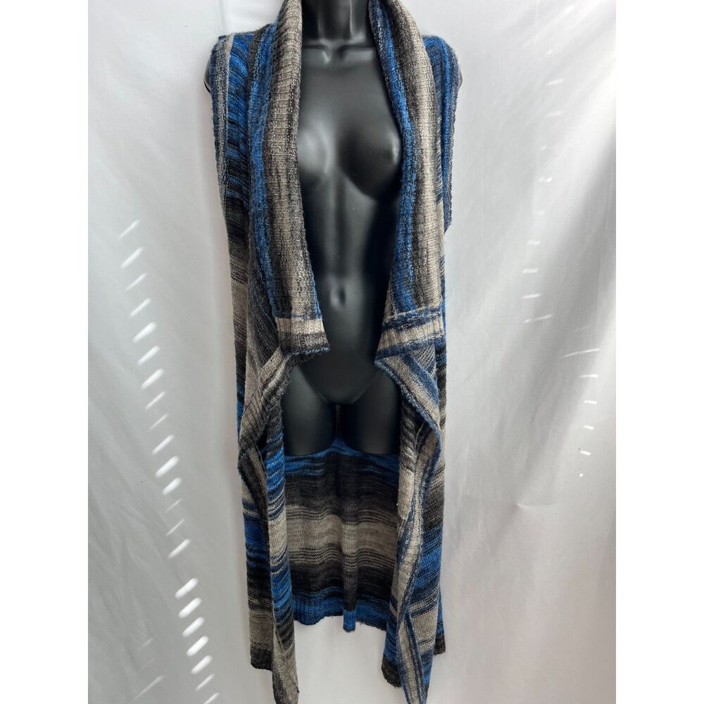 Anthropologie Moth Open Knit Cardigan Sweater Long Striped Duster XS/S Western
